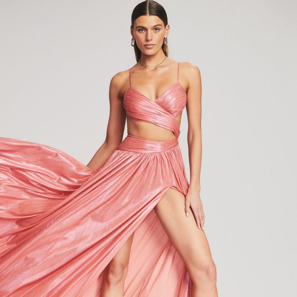Retrofete Aglaia Dress in Coral - Size XS - NWT